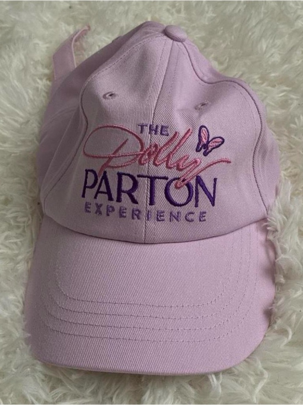 The Dolly Parton Experience Pink Embroidered Baseball Cap